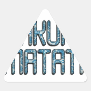 Hakuna Matata 3D Art Print Sticker