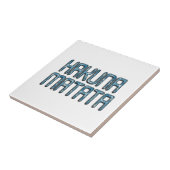 Hakuna Matata 3D Art Print Tegeltje (Zijkant)