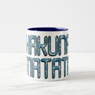 Hakuna Matata 3D Art Print Tweekleurige Koffiemok