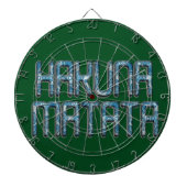 Hakuna Matata 3D Kunstprint Dartbord (Voorkant)