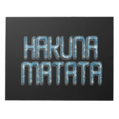 Hakuna Matata 3D-kunstprint Notitieblok (Voorkant)