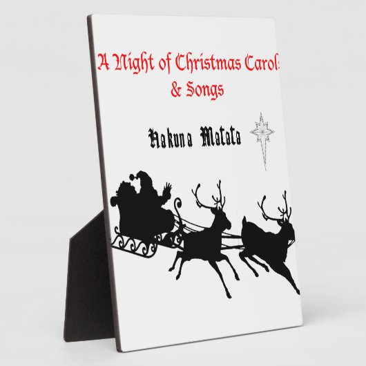 HAKUNA Matata a Night of kerstliedjes Fotoplaat (Zijkant)