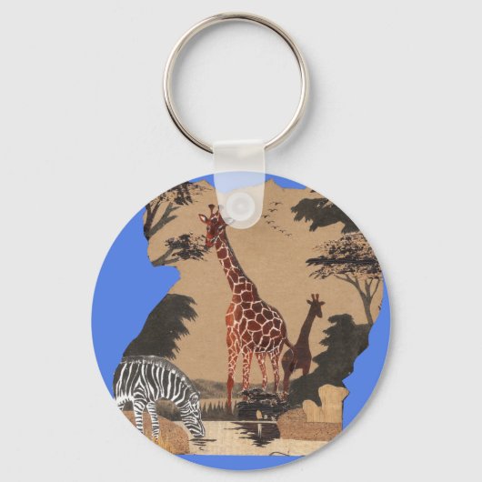Hakuna Matata African Animals Pride lands.png Sleutelhanger (Voorkant)