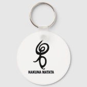 Hakuna Matata - Afrikaans symbool Sleutelhanger (Voorkant)