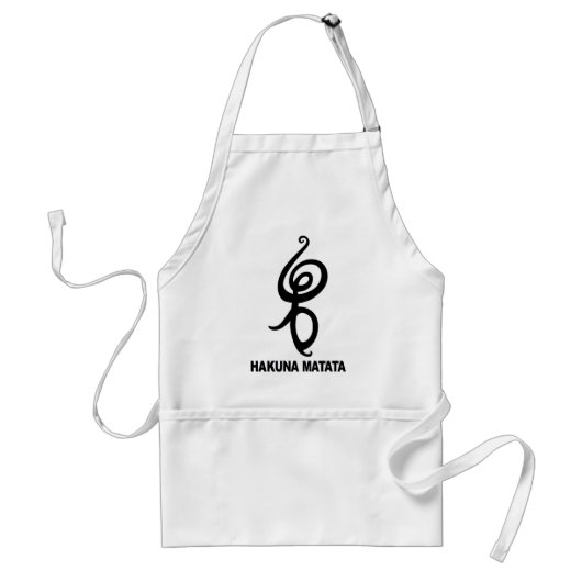 Hakuna Matata - Afrikaans symbool Standaard Schort (Voorkant)