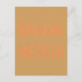 Hakuna Matata – Afrikaanse tribale tekstkunst Briefkaart (Voorkant)