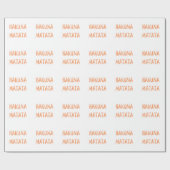 Hakuna Matata – Afrikaanse tribale tekstkunst Cadeaupapier (Vlak)