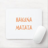 Hakuna Matata – Afrikaanse tribale tekstkunst Muismat (Met muis)