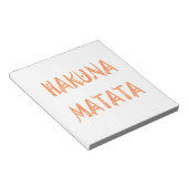 Hakuna Matata – Afrikaanse tribale tekstkunst Notitieblok (Schuin)