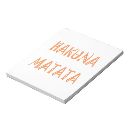 Hakuna Matata – Afrikaanse tribale tekstkunst Notitieblok (Linkerzijde)