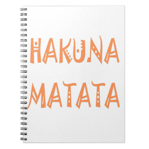 Hakuna Matata – Afrikaanse tribale tekstkunst Notitieboek