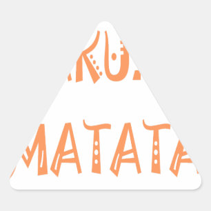 Hakuna Matata – Afrikaanse tribale tekstkunst Sticker