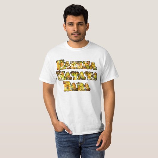 Hakuna Matata Baba Gift Cool  Tee Shirts (Voorkant volledig)