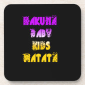 Hakuna Matata Baby en Kinder kunstdruk Drankjes Onderzetter (Voorkant)