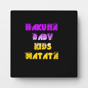Hakuna Matata Baby en Kinder kunstdruk Fotoplaat