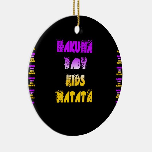 Hakuna Matata Baby en Kinder kunstdruk Ornament (Rechts)