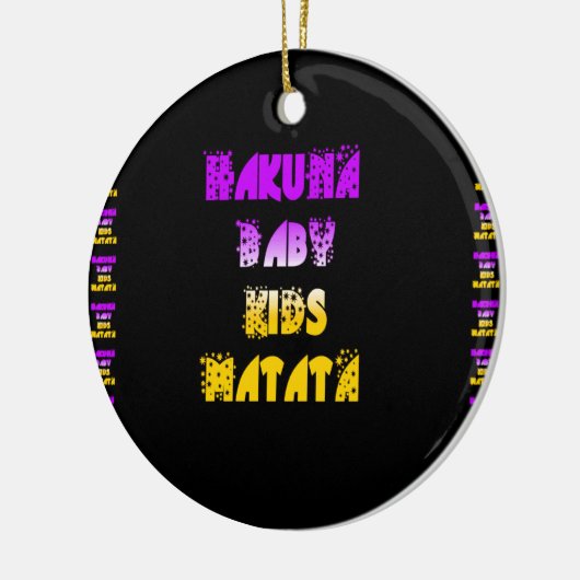 Hakuna Matata Baby en Kinder kunstdruk Ornament (Links)