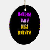 Hakuna Matata Baby en Kinder kunstdruk Ornament (Rechts)