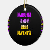 Hakuna Matata Baby en Kinder kunstdruk Ornament (Links)
