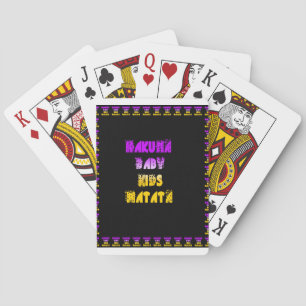 Hakuna Matata Baby en Kinder kunstdruk Speelkaarten