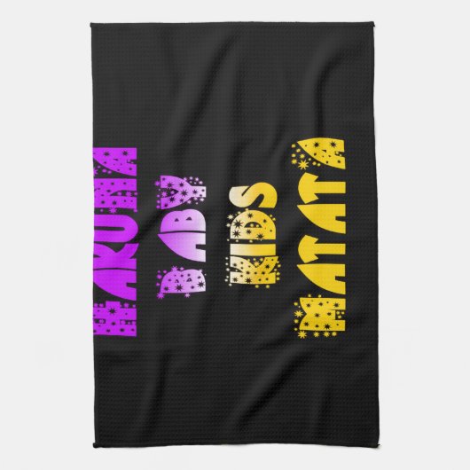 Hakuna Matata Baby en Kinder kunstdruk Theedoek (Verticaal)