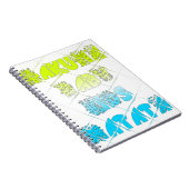 Hakuna Matata Baby Kids Happy Kleuren Kunstprint D Notitieboek (Rechterzijde)