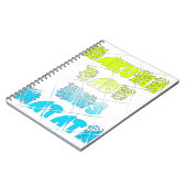 Hakuna Matata Baby Kids Happy Kleuren Kunstprint D Notitieboek (Linkerzijde)