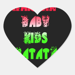 Hakuna Matata Baby Kinder Gifts verbluffende kleur Hart Sticker