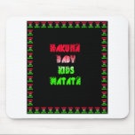 Hakuna Matata Baby Kinder Gifts verbluffende kleur Muismat<br><div class="desc">Aangepaste Muismatten Collectie – Stijlvolle & Artistieke Design | Achempong Zazzle Store Upgrade uw werkruimte met aangepaste muismatten die zijn ontworpen voor stijl, comfort en creativiteit. Bij Achempong Zazzle Store bieden we een breed scala aan artistieke muismatten die passen bij elke persoonlijkheid en esthetiek. Of u nu de voorkeur geeft...</div>