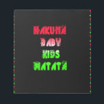 Hakuna Matata Baby Kinder Gifts verbluffende kleur Notitieblok<br><div class="desc">Verfris de ruimte van uw kind met onze kleurrijke Hakuna Matata Baby Kinder print Introduceer plezier en positiviteit in de kamer van uw kleintje met onze kleurrijke Hakuna Matata Baby Kinder print, verkrijgbaar bij de online winkel Zazzle van Achempong. Dit levendige ontwerp is voorzien van de vrolijke uitdrukking "Hakuna Matata",...</div>