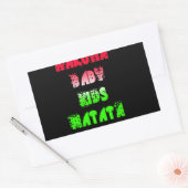 Hakuna Matata Baby Kinder Gifts verbluffende kleur Rechthoekige Sticker (Envelop)