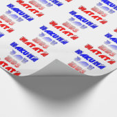 Hakuna Matata Baby & Kinderen: Frans Kleurontwerp Cadeaupapier (Hoek)