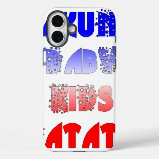 Hakuna Matata Baby & Kinderen: Frans Kleurontwerp Case-Mate iPhone Case (Achterkant)