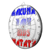 Hakuna Matata Baby & Kinderen: Frans Kleurontwerp Dartbord (Voorkant Rechts)