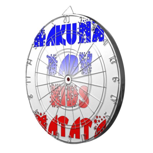 Hakuna Matata Baby & Kinderen: Frans Kleurontwerp Dartbord (Voorkant Rechts)