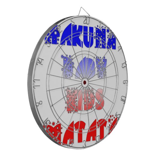 Hakuna Matata Baby & Kinderen: Frans Kleurontwerp Dartbord (Voorkant Links)