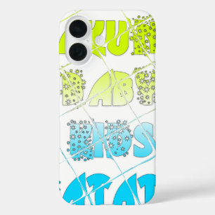 Hakuna Matata Baby Kinderen Happy Colors Art Print iPhone 16 Hoesje