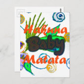 Hakuna Matata Baby.png Briefkaart (Voorkant / Achterkant)