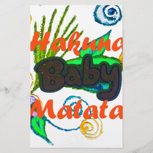 Hakuna Matata Baby.png Briefpapier (Voorkant)