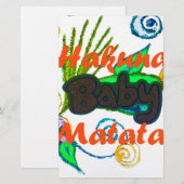 Hakuna Matata Baby.png Briefpapier (Voorkant / Achterkant)