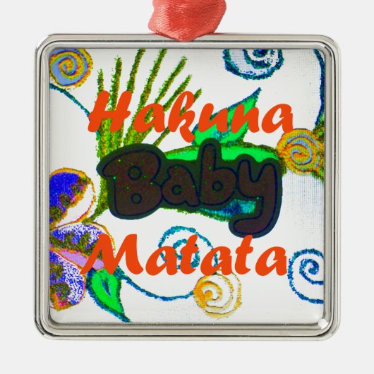 Hakuna Matata Baby.png Metalen Ornament (Voorkant)