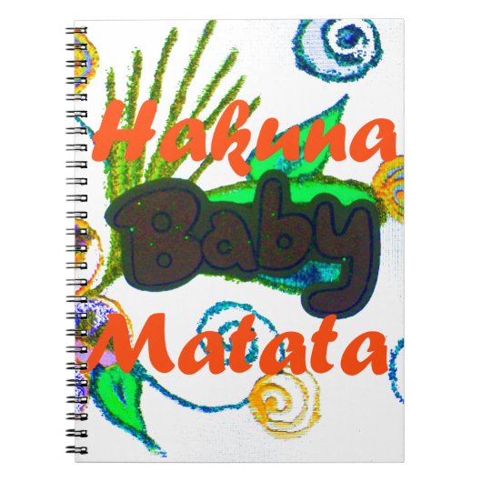 Hakuna Matata Baby.png Notitieboek (Voorkant)