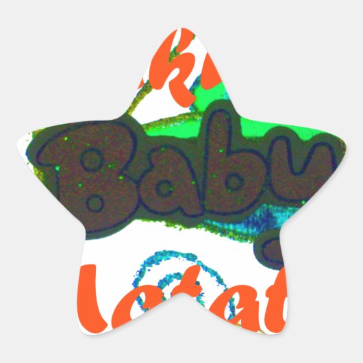 Hakuna Matata Baby.png Ster Sticker (Voorkant)