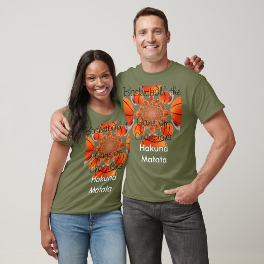 Hakuna Matata Basic Comfortable Basketball T-Shirt (Unisex)