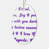 Hakuna Matata Beste vriendjesliefde vreugde vrede Keramisch Ornament (Links)