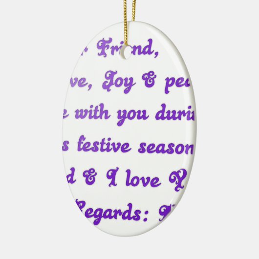 Hakuna Matata Beste vriendjesliefde vreugde vrede  Keramisch Ornament (Links)