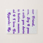 Hakuna Matata Beste vriendjesliefde vreugde vrede  Legpuzzel (Horizontaal)