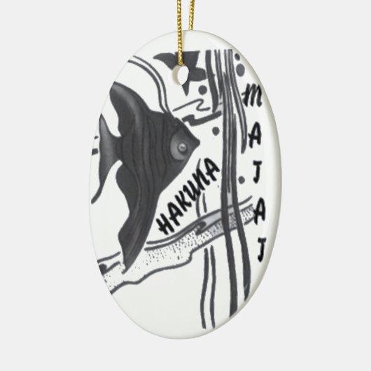 Hakuna Matata Big Little Fish.png Keramisch Ornament (Links)