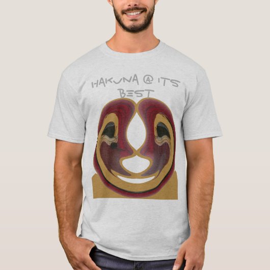 Hakuna Matata bij de beste basis-T-Shirt-Sjabloon T-shirt (Voorkant)