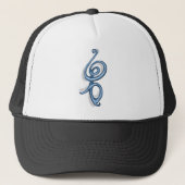 Hakuna Matata ~ blue symbool Trucker Pet (Voorkant)